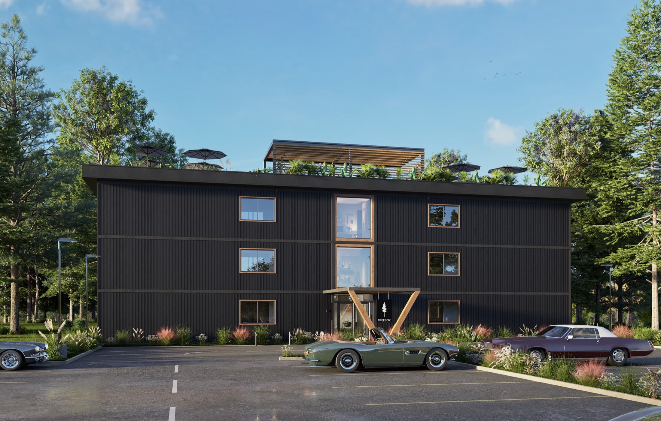 Three-story Multi-Family/Hotels TreeBox building